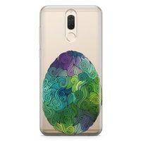 Huawei Mate 10 Lite Kılıf Tüylü Yumurta Arka Kapak Koruma Desenli Full Koruyucu