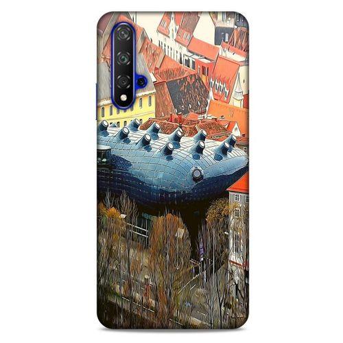 Huawei P Smart S Y8P Kılıf Dünya Mimarisi (32) Soft Silikon Kılıf Kunsthaus Müzesi Avusturya