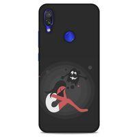 Xiaomi Redmi Note 7 Kılıf Depresyon (34) Slim Armor Kılıf Yeşil Fuşya