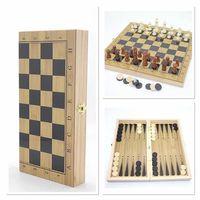 Ahşap Satranç Ve Tavla Seti Alk4244