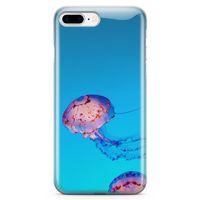 Apple iPhone 8 Plus Kılıf Jellyfish Arka Kapak Koruma Desenli Full Koruyucu