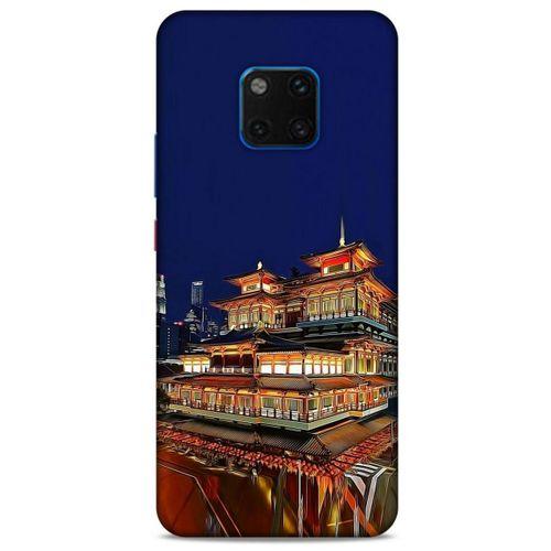 Huawei Mate 20 Pro Kılıf Dünya Mimarisi (48) Bumper Kılıf Chinatown