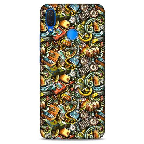 Graffitix (50) Desenli Silikon Kapak Huawei Psmart 2019 Kılıf