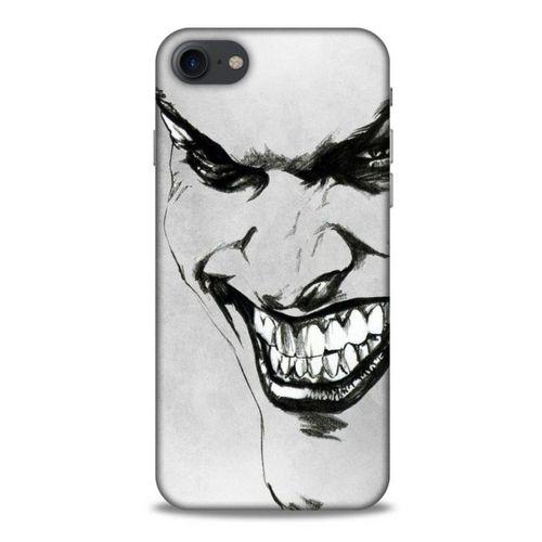 Apple Iphone 8 Uyumlu Kılıf Joker (8) Baskılı Kılıf Beyaz