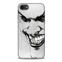 Apple Iphone 8 Uyumlu Kılıf Joker (8) Baskılı Kılıf Beyaz