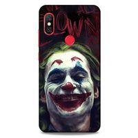 Xiaomi Redmi Note 6 Pro Uyumlu Kılıf Joker (16) Kalın Kılıf Siyah Kırmızı
