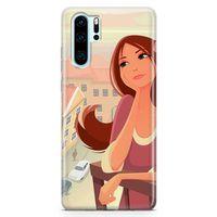 Huawei P30 Pro Kılıf Balkonda Hayaller Arka Kapak Koruma Desenli Full Koruyucu