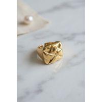 Geometrik Origami Tasarımlı Ayarlanabilir Gold Renk Yüzük