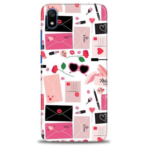 Xiaomi Redmi 7A Kılıf HD Baskılı Kılıf - Je Taime + Tam Ekran Koruyucu