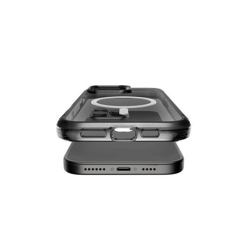 Apple iPhone 16 Pro Max Kılıf M-safe Şarj Özellikli Raptic Air Serisi Airbag Tasarımlı Metal Köşelikli Şeffaf Kapak