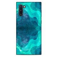 Samsung Galaxy Note 10 Kılıf Pastel Renkler (6) Silikon Kılıf Mavi Yeşil