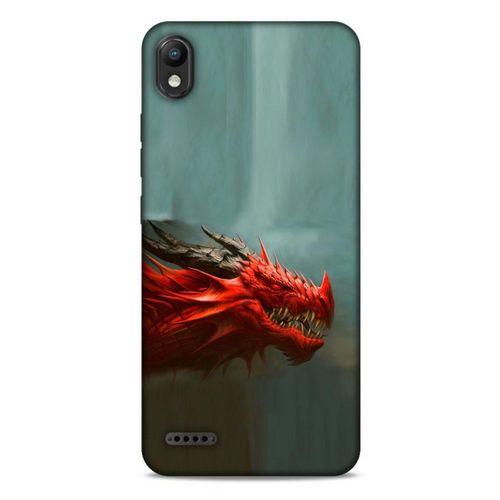 LG K20 2019 Kılıf Dragons (17) Tasarım Kılıf Siyah Boynuzlu Ejderha