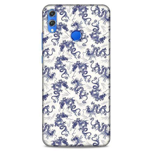 Huawei Honor 8x Kılıf Japonya (30) Silicone Case Japonya Ejderha Efsanesi