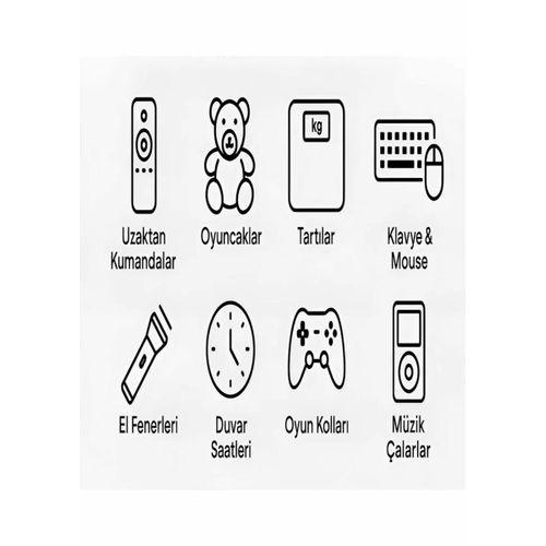 Type-c Şarjlı 800mwh 1.5v Şarj Edilebilir 2’li Aaa İnce Pil - Lityum Iyon Batarya