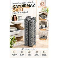 4 LÜ Rulo Set Halı Dolap Çekmece İçi Kaydırmaz Rulo Mat Sofra Kaydırmazı 180x360 cm 723642