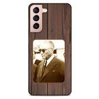 Lopard Samsung Galaxy S21 Uyumlu Kılıf Atatürk (28) Arka Kapak
