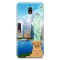 Xiaomi Redmi 8a Kılıf Özgürlük Heykeli Newyork Arka Kapak Koruma Desenli Full Koruyucu