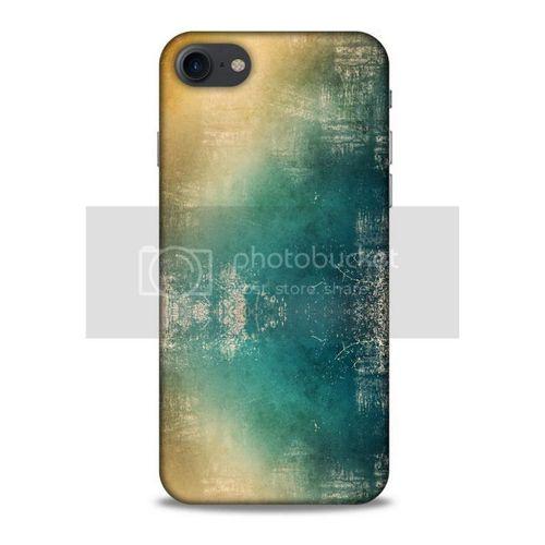 Paslı Renkler Yeşil Sarı Apple Iphone 8 Kılıf