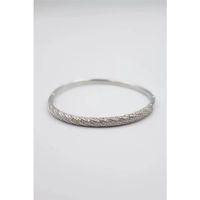 Taşlı Vip Bilezik - Gümüş