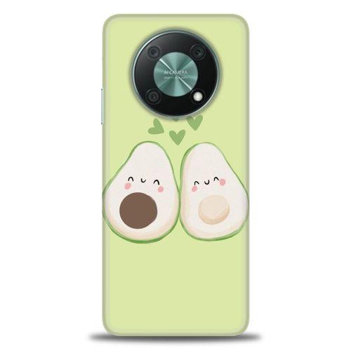 Huawei Nova Y90 Kılıf HD Baskılı Kılıf - Avacado + Tam Ekran Koruyucu