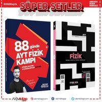 Özcan Aykın AYT 88 Günde Fizik Kampı ve Marka Soru Bankası Seti 2 Kitap