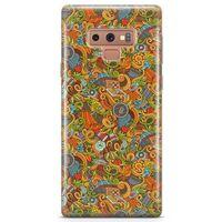 Samsung Galaxy Note 9 Kılıf Doodle Piknik Seti Arka Kapak Koruma Desenli Full Koruyucu