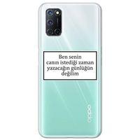 Oppo A52 Kılıf HD Yazı Baskılı Silikon Arka Kapak - Yazı 10