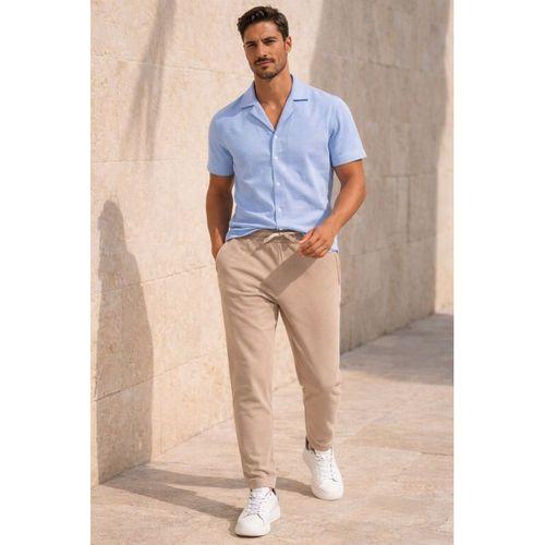 Herbert Nova Pike Kumaş Regular Fit Jogger Erkek Pantolon- Bej