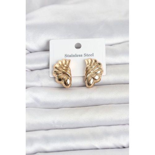 316L Çelik Gold Renk Vintage Model Kadın Küpe