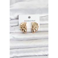 316L Çelik Gold Renk Vintage Model Kadın Küpe