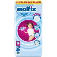 Molfix Külot Bez Ultra Fırsat Paketi 6 Beden 15+ Kg 58 Adet