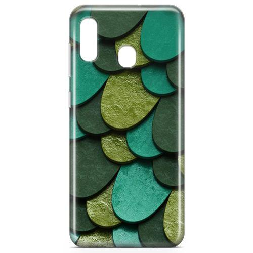 Samsung Galaxy A40 Kılıf Yeşilin 50 Tonu Arka Kapak Koruma Desenli Full Koruyucu
