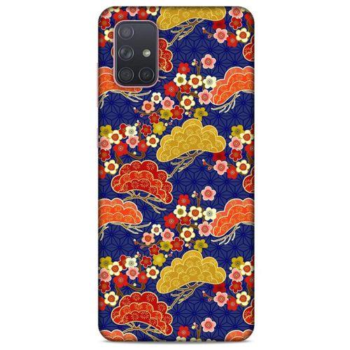 Samsung Galaxy A71 Kılıf Japonya (50) Shockproof Kılıf Renkli Çiçekler