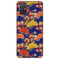 Samsung Galaxy A71 Kılıf Japonya (50) Shockproof Kılıf Renkli Çiçekler