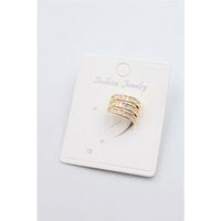 Taşlı Kıkırdak Küpe - Altın