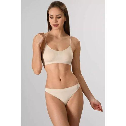 Kadın Ince Askılı Pedli Büstiyer Yarım Atlet Sütyen 3'lü Set.