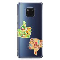 Huawei Mate 20 Pro Kılıf Sağlıklı Sağlıksız Arka Kapak Koruma Desenli Full Koruyucu