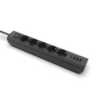 Inca Ipw-44tu 5li 1,5mt Siyah 3usb+typ-c Akım Korumalı  Led Tuşlu Priz