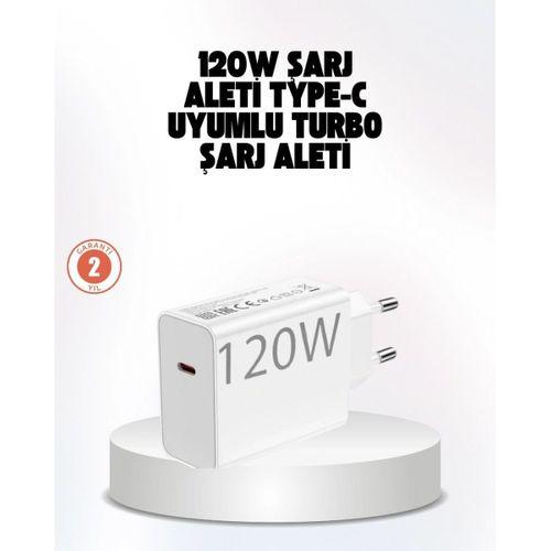 120w Güçlü Hızlı Şarj Adaptörü Ve Type-c Kablo Seti – Güvenli Şarj Teknolojisi