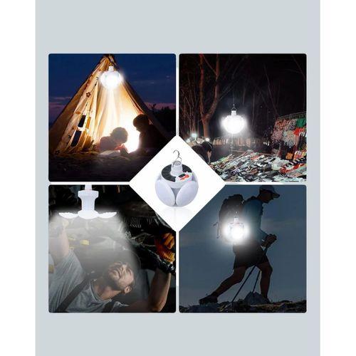 Güneş Enerjili Usb Şarj Edilebilir 5 Modlu Katlanabilir Led Kamp Işığı