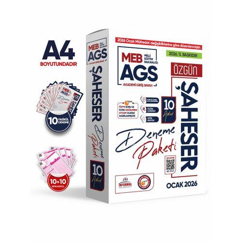 2026 Ocak Müfredatı MEB-AGS ŞAHESER 10lu Deneme 80 Soruluk GY-GK-Eğitim Çözümlü Türkiye Geneli Paket