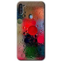 Galaxy M11 Kılıf HD Desen Baskılı Arka Kapak - Wet Bubbles