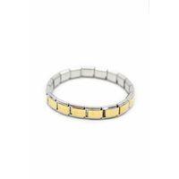 Lastikli Çelik Bilezik - Altın