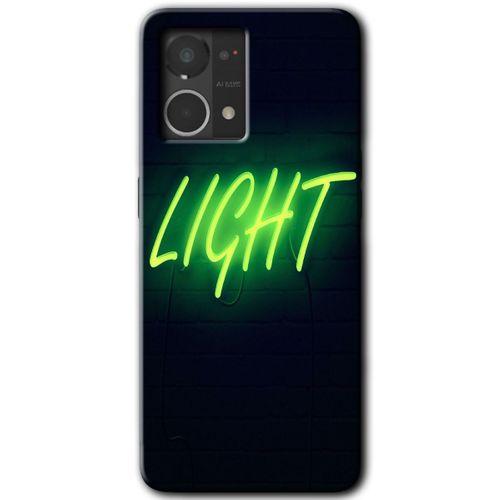 MRCİLETİSİM Oppo Reno 7 4G Kılıf HD Desen Baskılı Arka Kapak+Temperli Cam - Neon İnscription