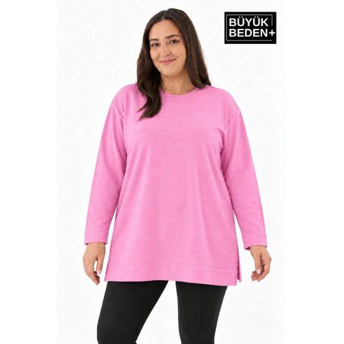 Kadın Tunik Büyük Beden ince Sweatshırt SPR26BTK990