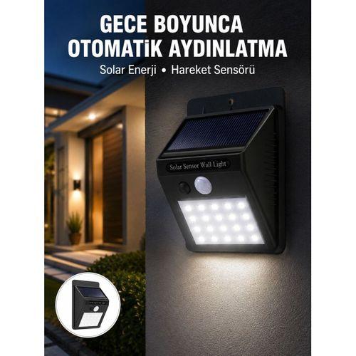 Su Geçirmez 20 Led Solar Aydınlatma | Dış Mekan İçin Pır Hareket Sensörü İle Akıllı Işık Yeni Nesil