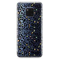 Huawei Mate 20 Pro Kılıf Colorful Leopar Arka Kapak Koruma Desenli Full Koruyucu
