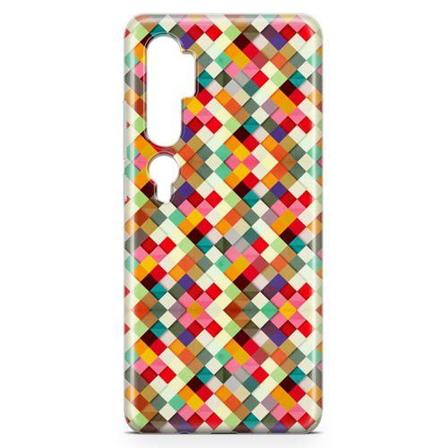 Xiaomi Mi Note 10 Pro Kılıf Karo Taşlar Arka Kapak Koruma Desenli Full Koruyucu