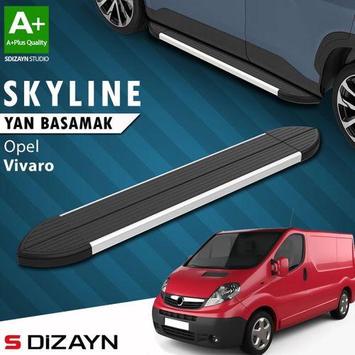 S-Dizayn Opel Vivaro A Kısa Şase Skyline Aluminyum Yan Basamak 223 Cm 2001-2014 A+ Kalite