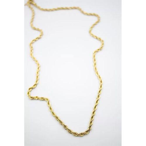 Burgu Zincir Kolye 60cm-4mm - Altın